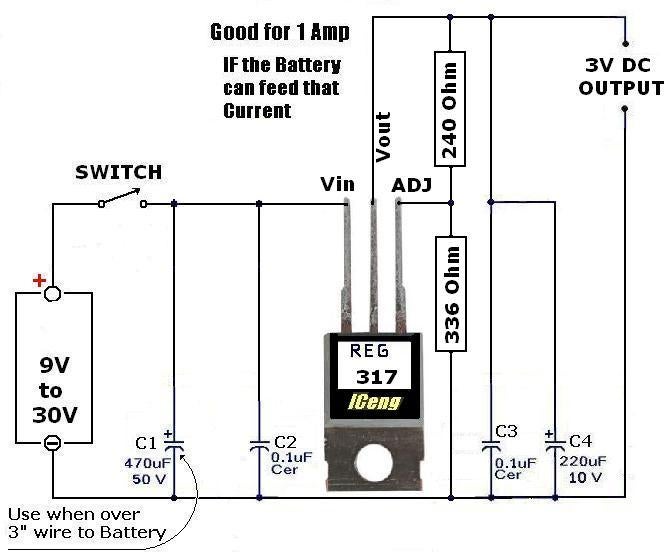 Convert battery power to low voltage? Instructables