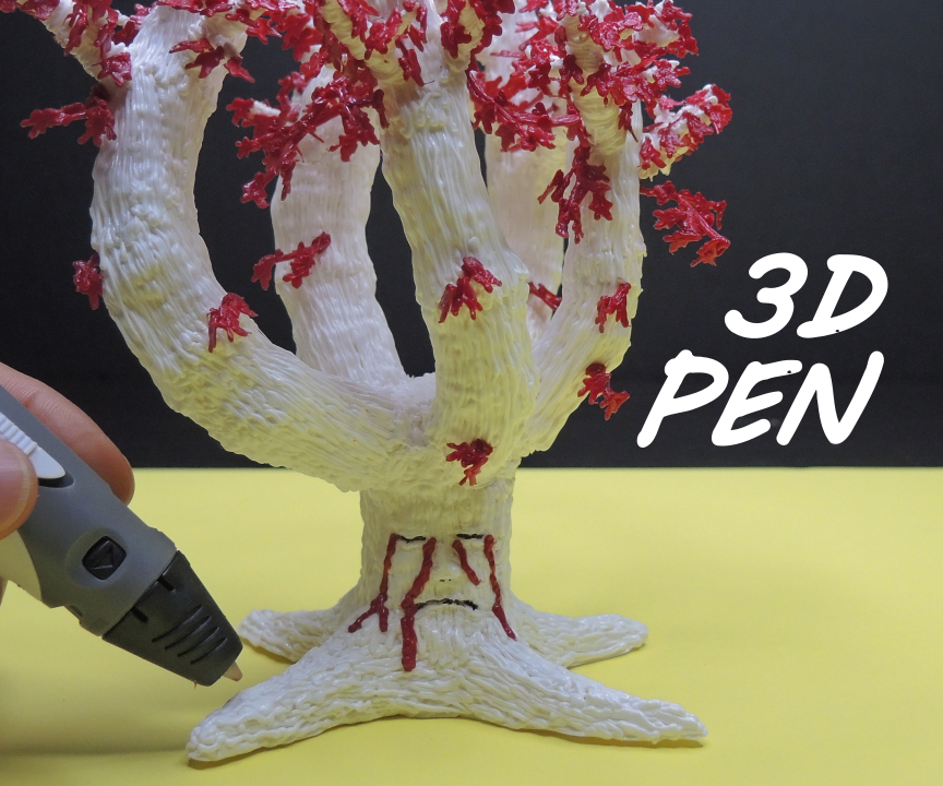 3d pen- how to make a game of thrones heart tree DIY Project DIY Project Image
