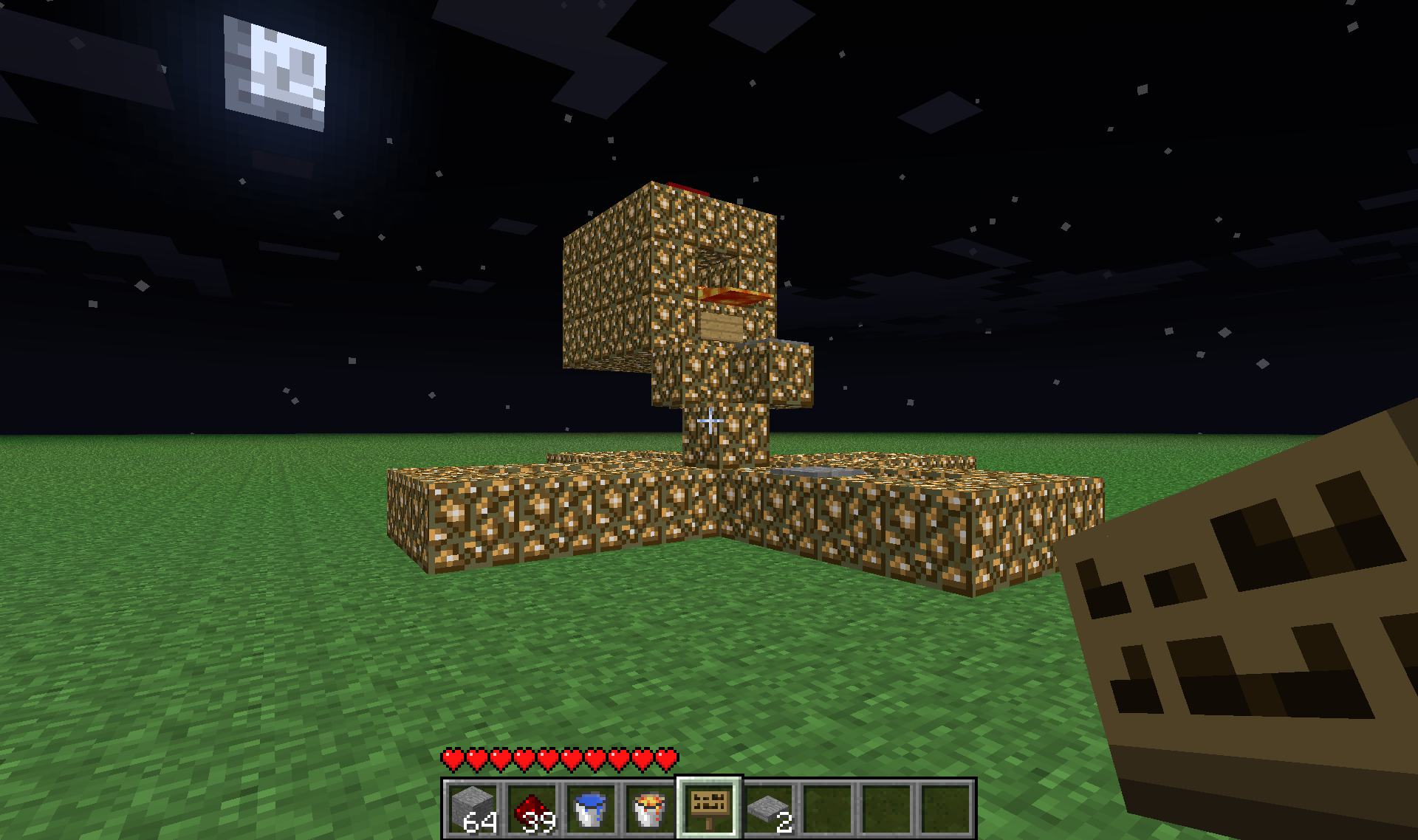 What is the title of this picture ? Minecraft Firework Contraption : 6 Steps - Instructables