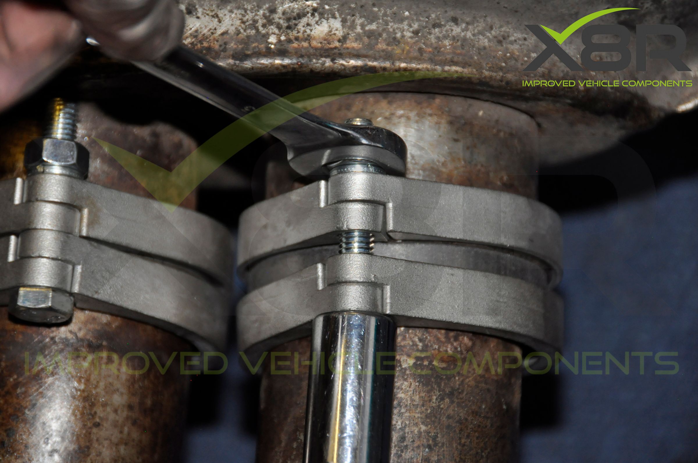 BMW E46 M3 Exhaust Muffler Back Box Flange Rusted Corroded Flanges