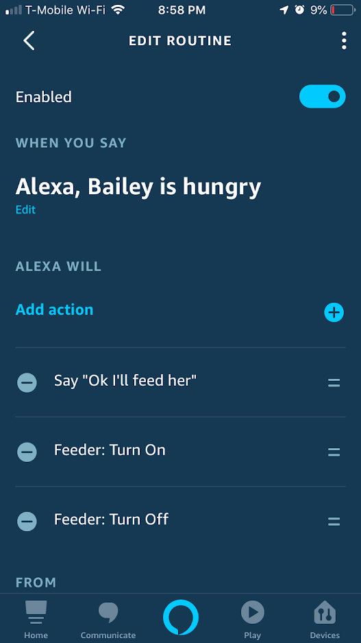 alexa dog feeder