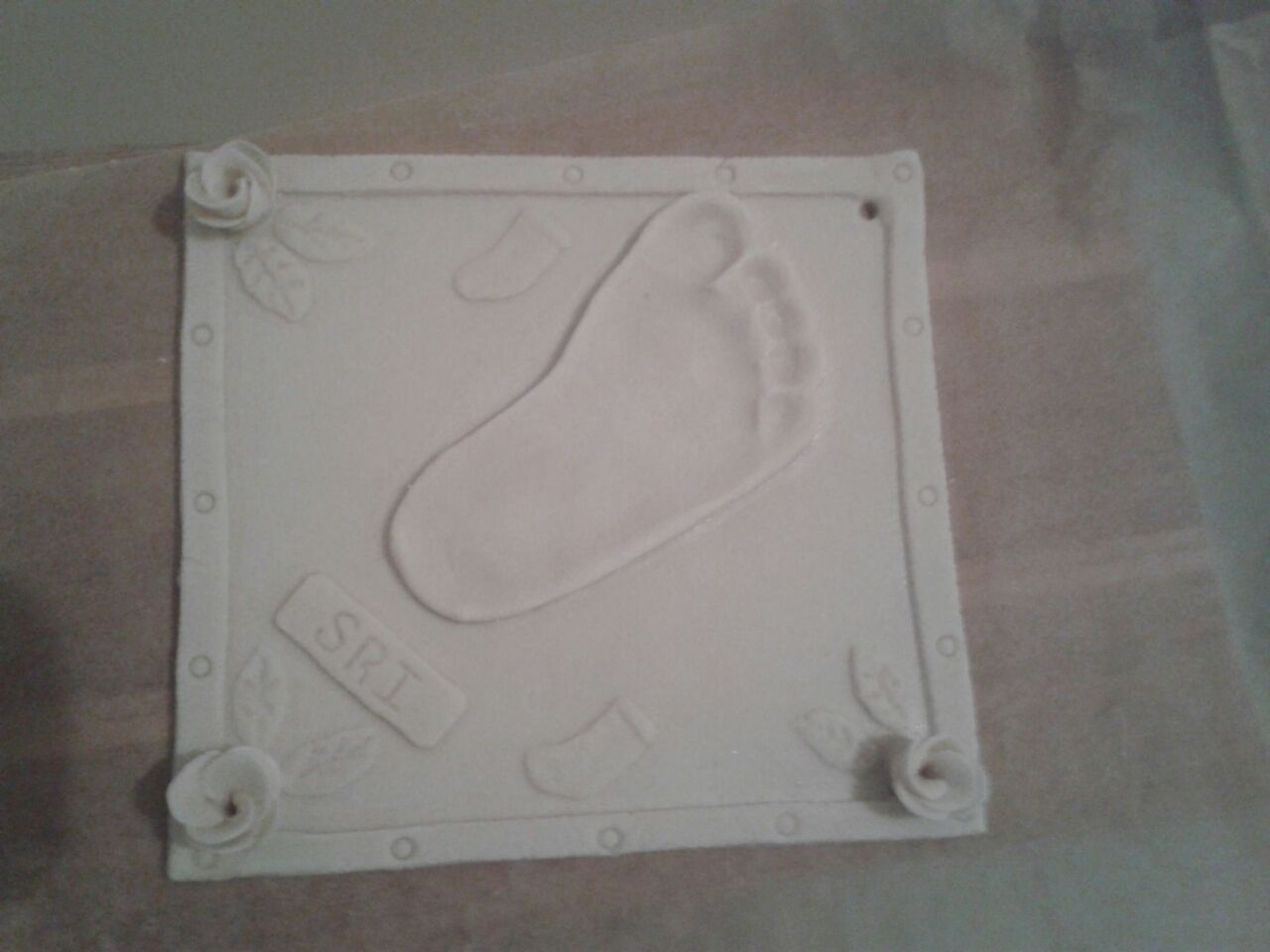 Salt Dough Baby Foot Print – Navra Kitchen