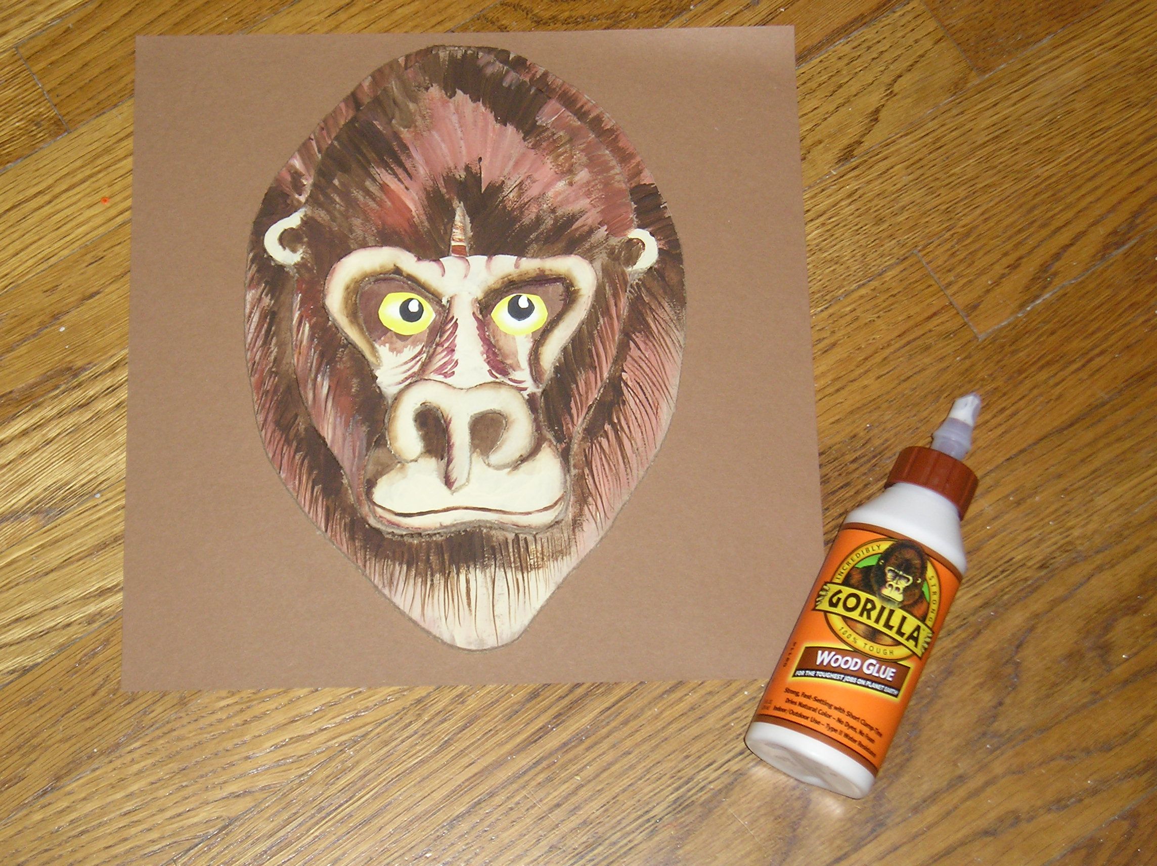 A 3D Gorilla From Cardboard 8 Steps Instructables