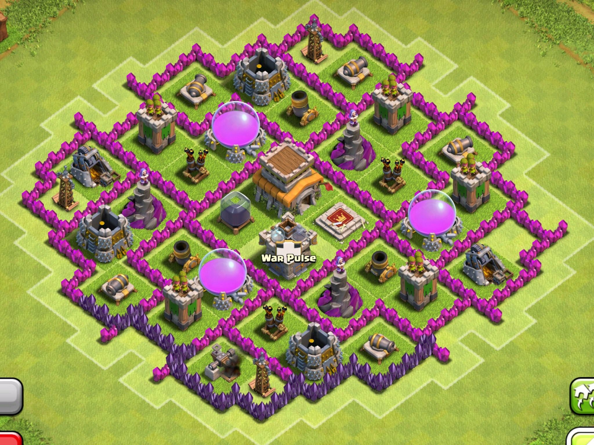 Clash Of Clans Hybrid Base 4 Steps Instructables