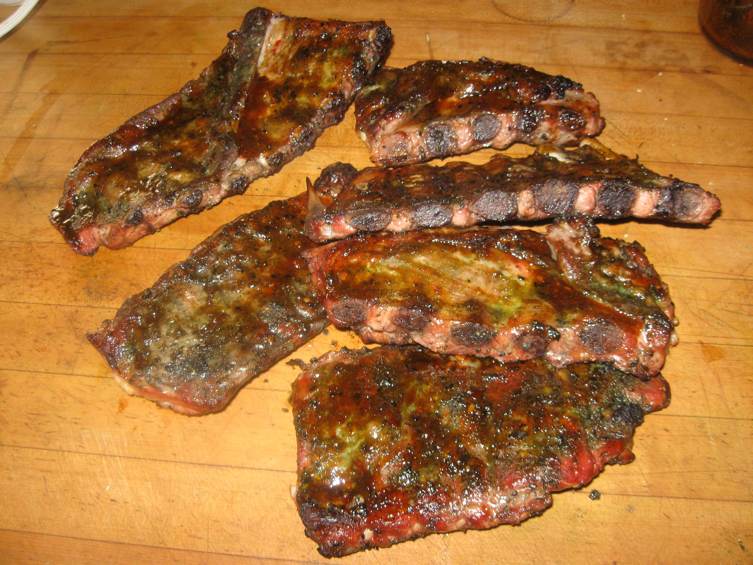 Triple Happiness Asian Spice Ribs Smoked With Green Tea