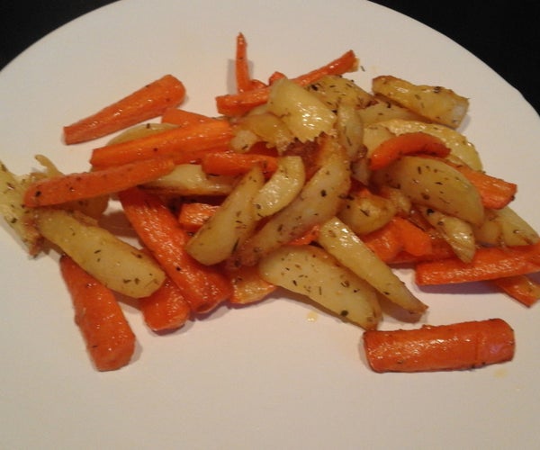 Baked Potatoes and Carots
