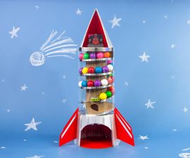 Hands-Free Cardboard Gumball Machine