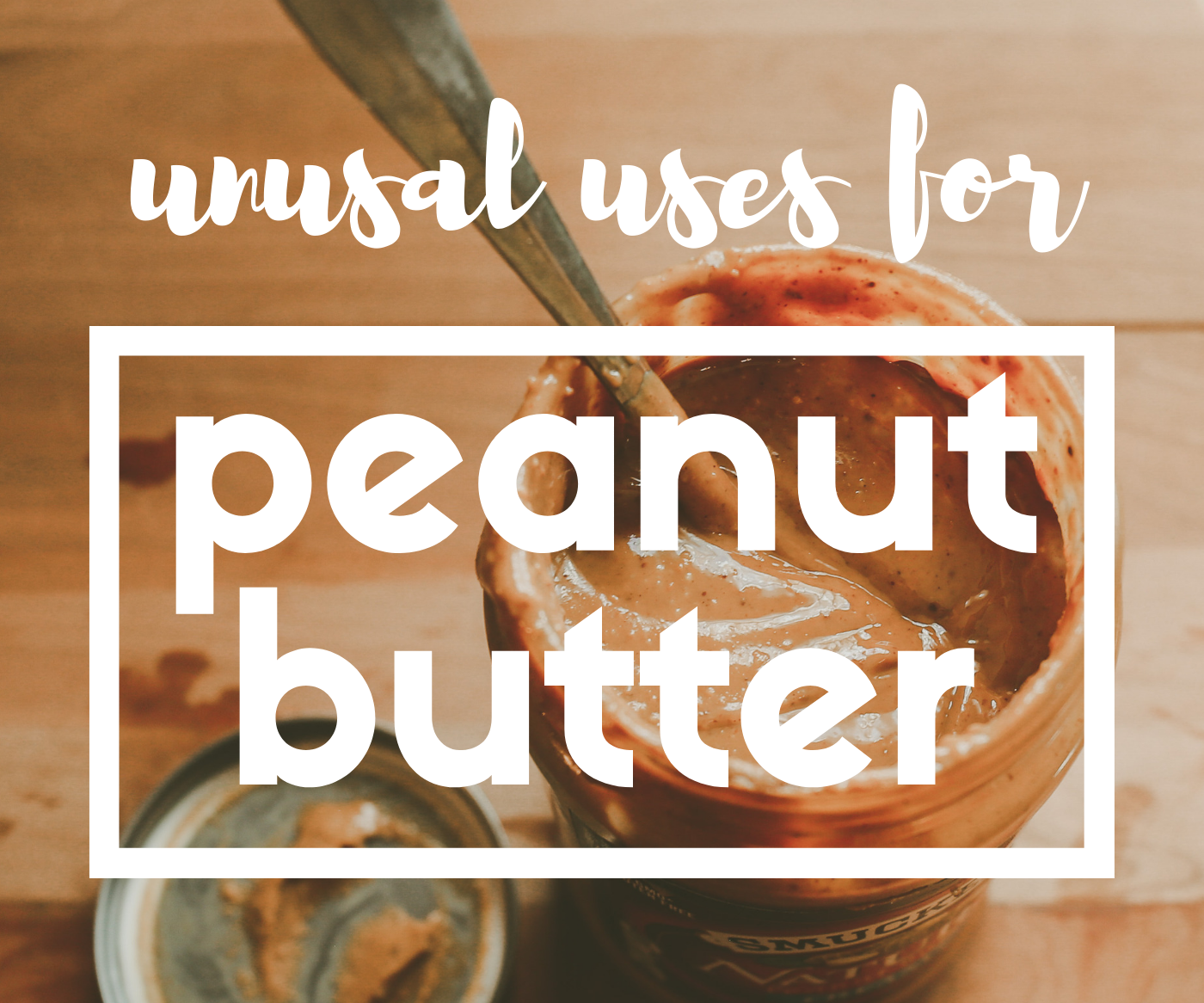 Unusual Uses for Peanut Butter 6 Steps (with Pictures) Instructables