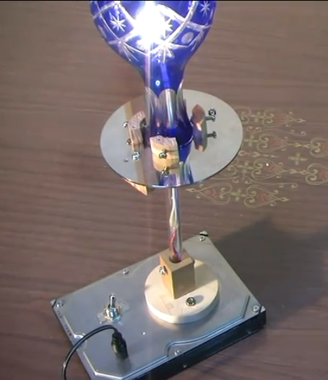 (updated) recycle a hard-drive to a cool lamp DIY Project DIY Project Image
