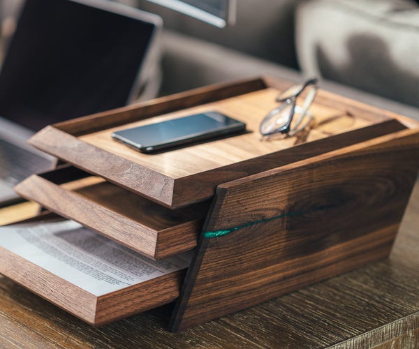 A Modern 3-Tier Paper Organization Tray