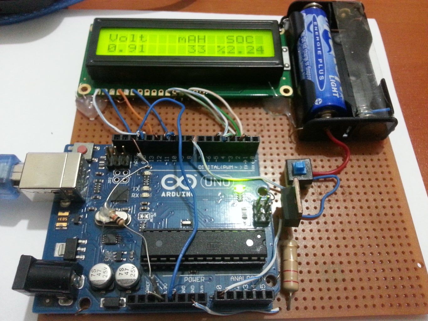 Battery Capacity Tester (Arduino) - Instructables