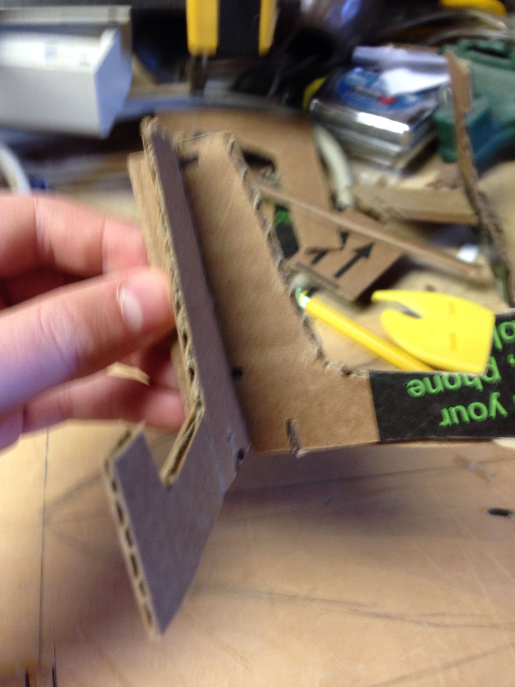 Cardboard Phone Stand 4 Steps Instructables