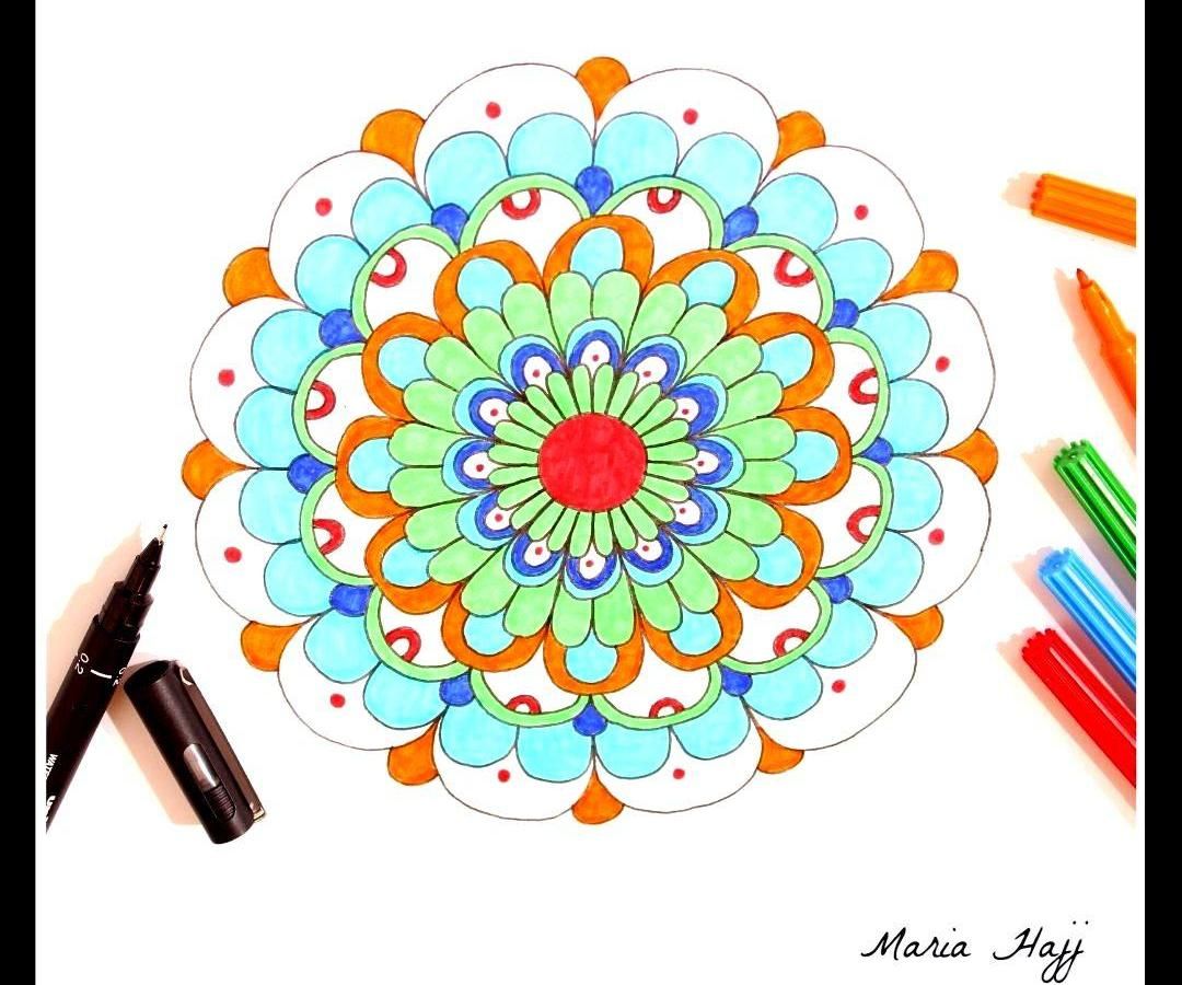 DIY guide for Basic and Simple Mandala Design Tutorial with step-by-step instructions