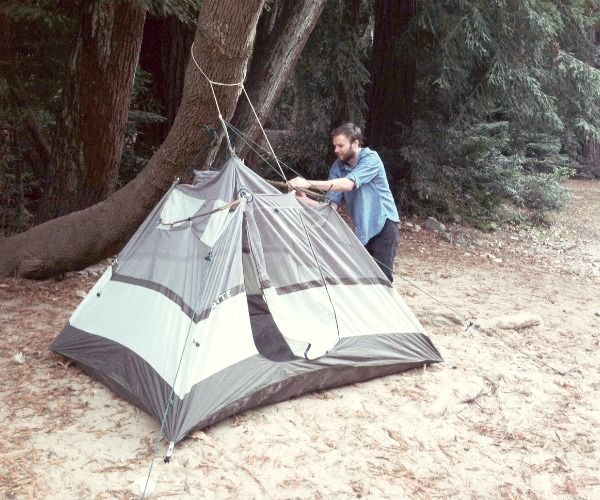 Pitch a Tent Without Poles