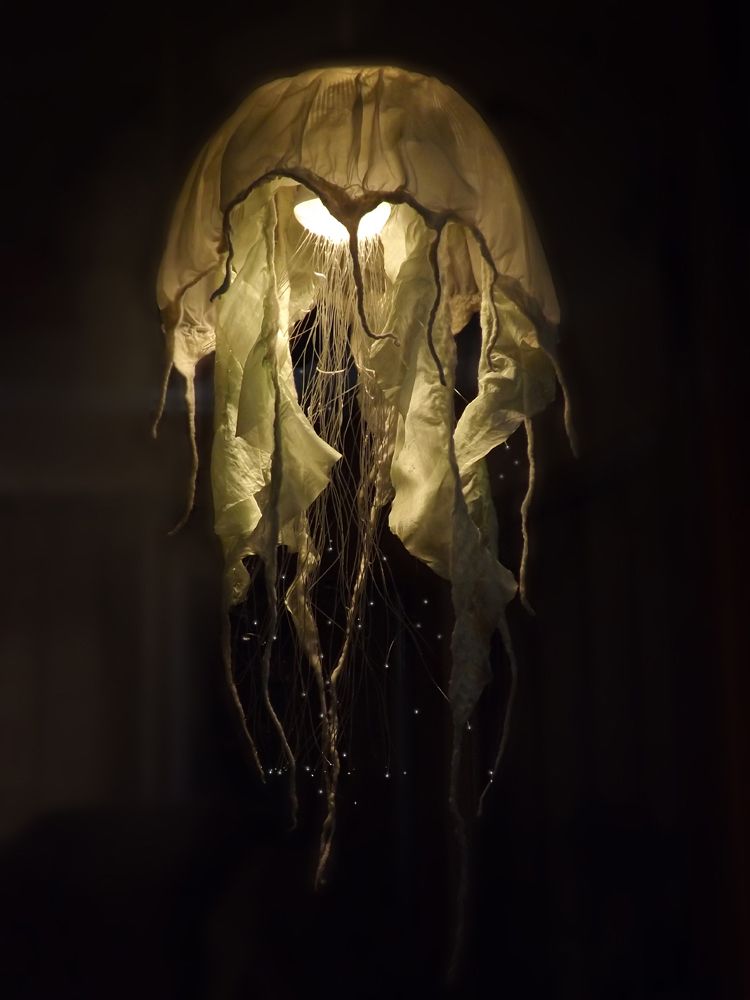 DIY Fiber Optic Jellyfish Chandelier 9 Steps (with Pictures