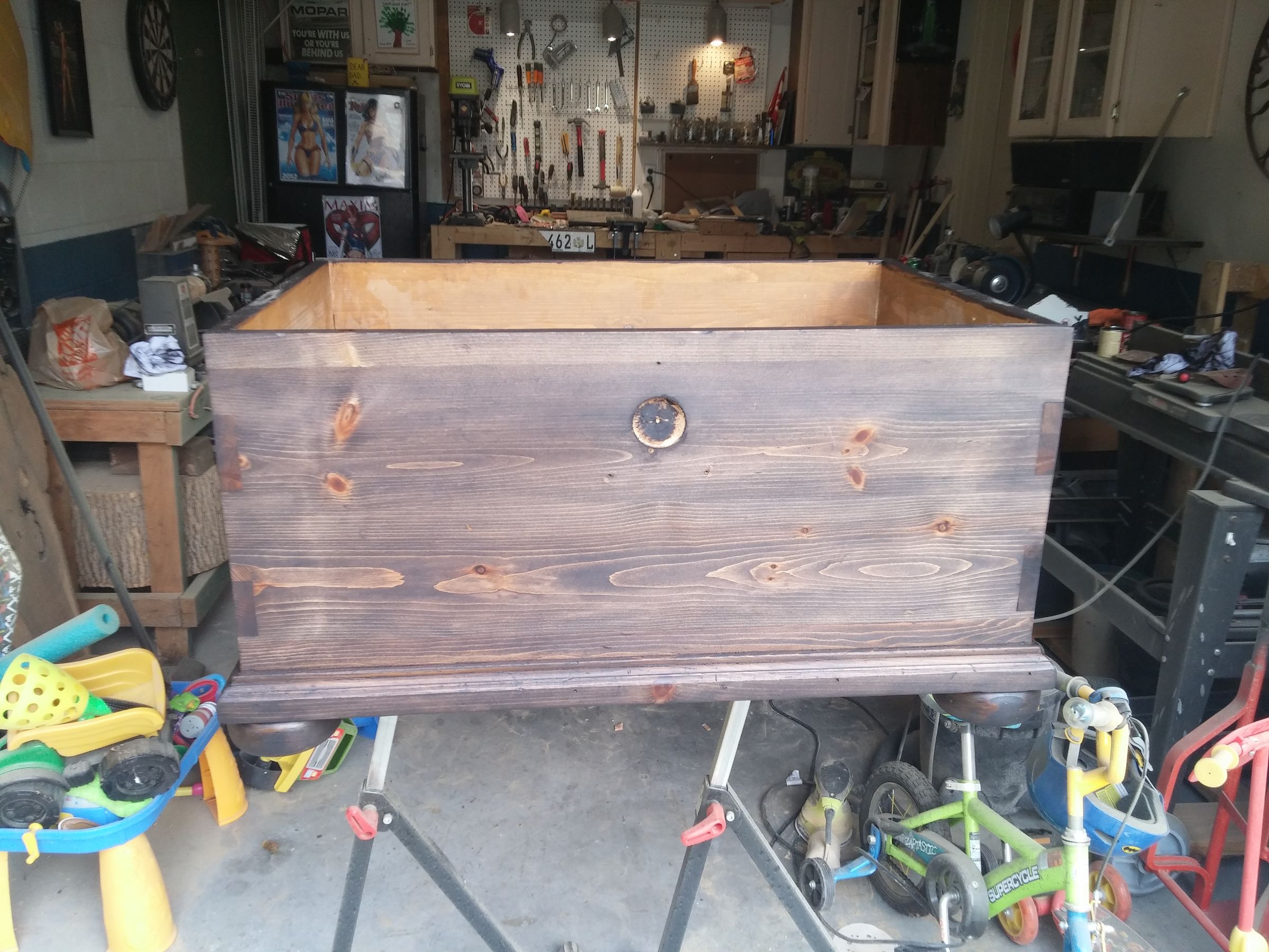 Breathing New Life Into a Tired Old Toy Chest (And How to Refinish Wood