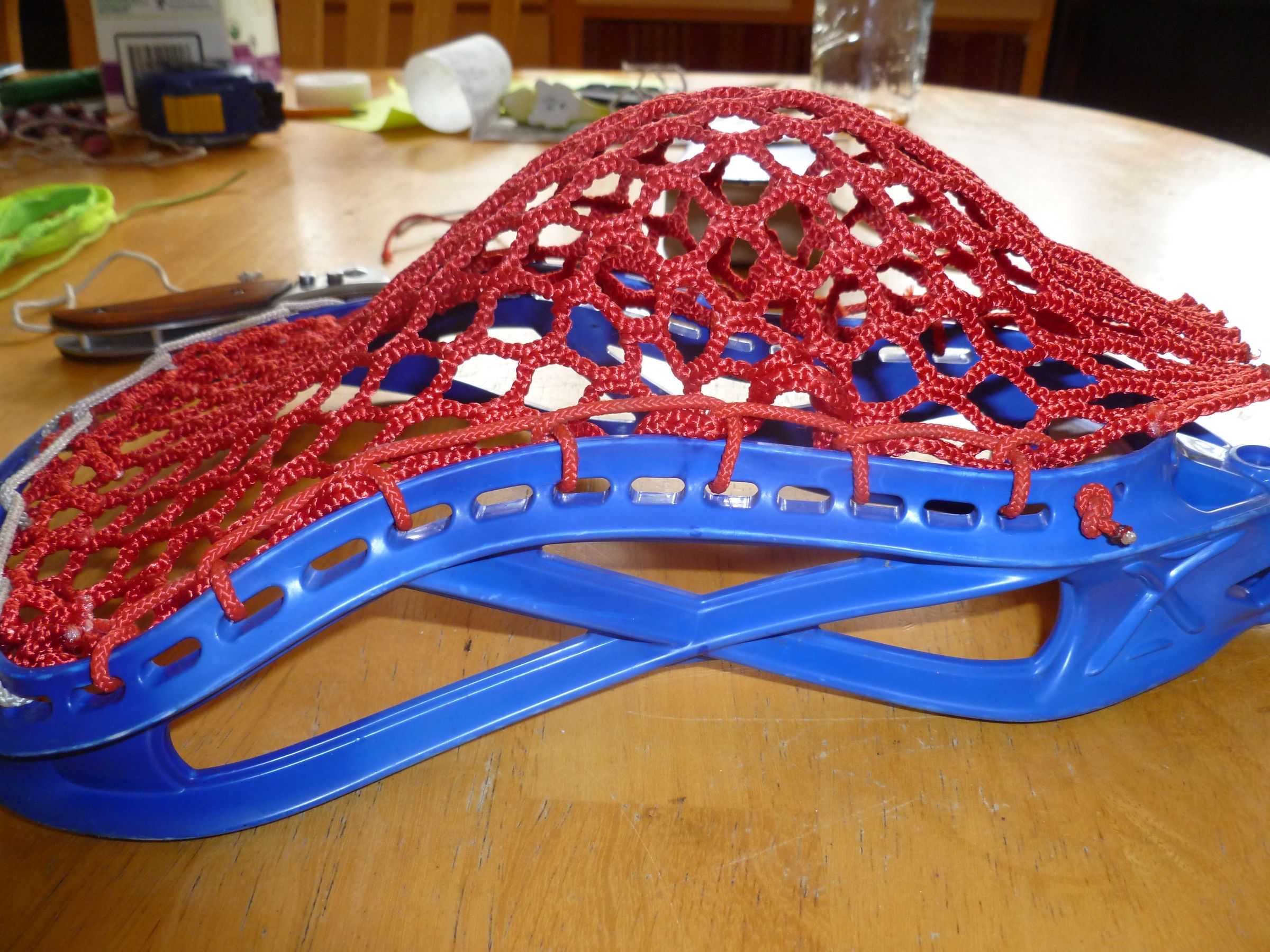 How to String a Lacrosse Head 6 Steps Instructables