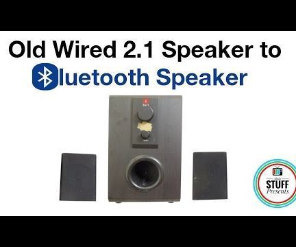 How to Convert an OLD WIRED 2.1 Channel SPEAKER Into BLUETOOTH SPEAKER