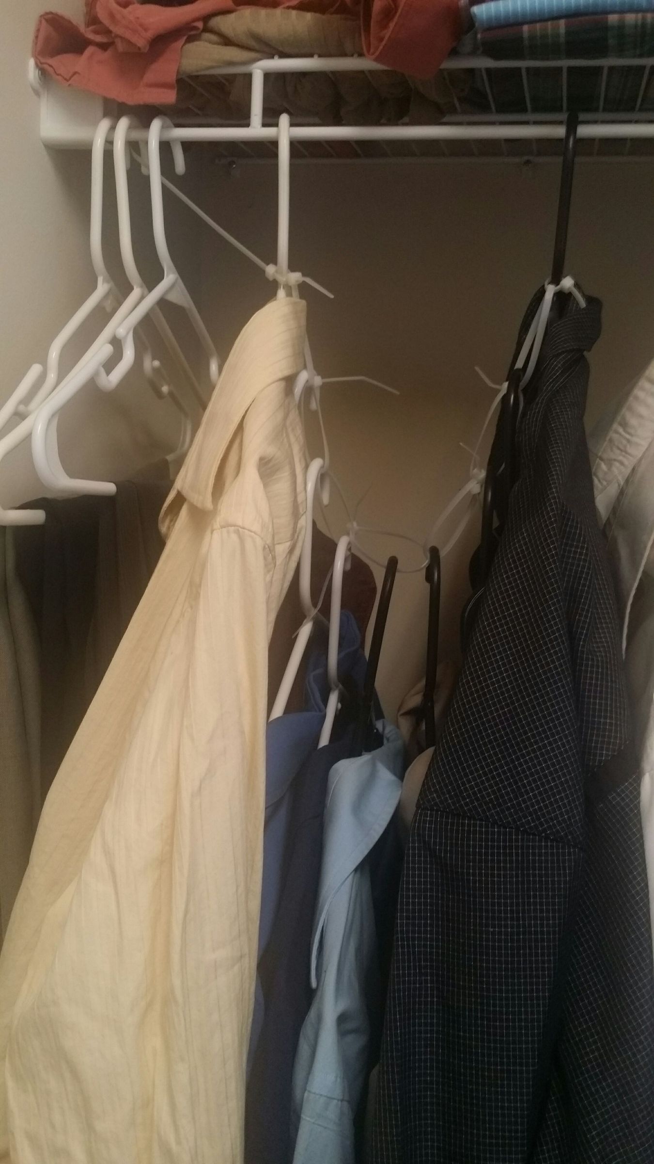 DIY QuickNEasy Closet Space Saver 4 Steps Instructables