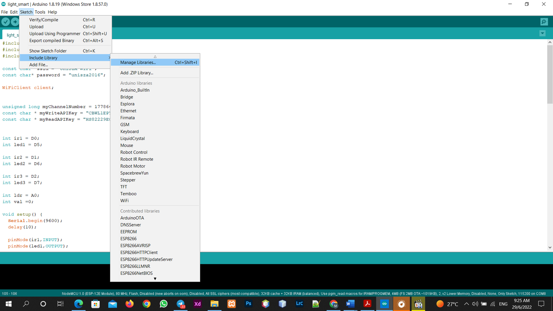 Smart Street Light Using NodeMCU and IOT ThingSpeak : 6 Steps ...