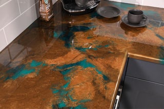 DIY Resin Countertops Using Clear Epoxy Coating Resin and ...