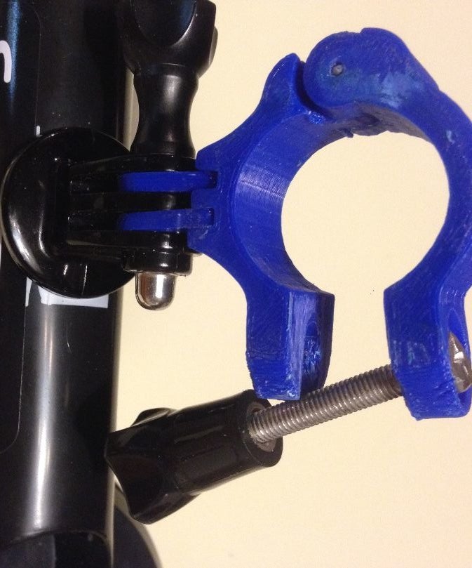 GoPro Hinged Handlebar/Pipe Clamp 3 Steps Instructables