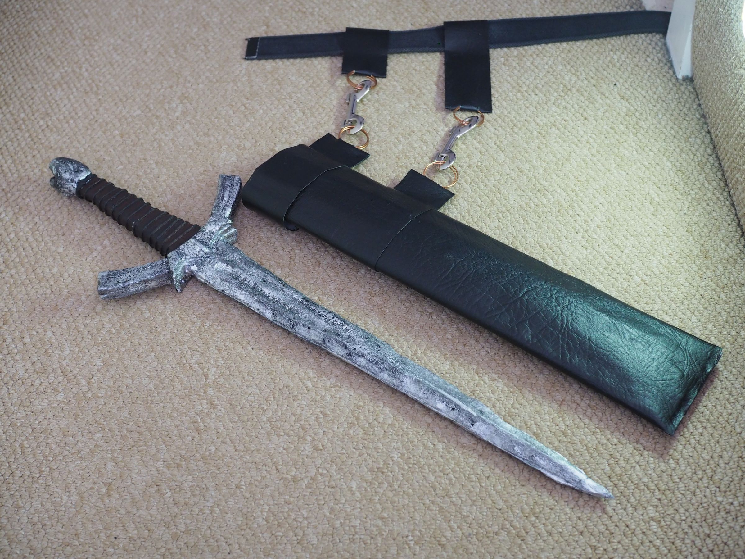 Cardboard Scabbard 7 Steps Instructables