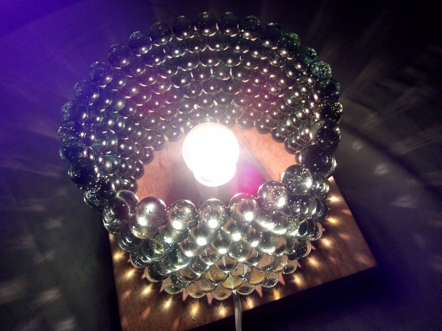 Table Lamp of Marbles DIY Instructables