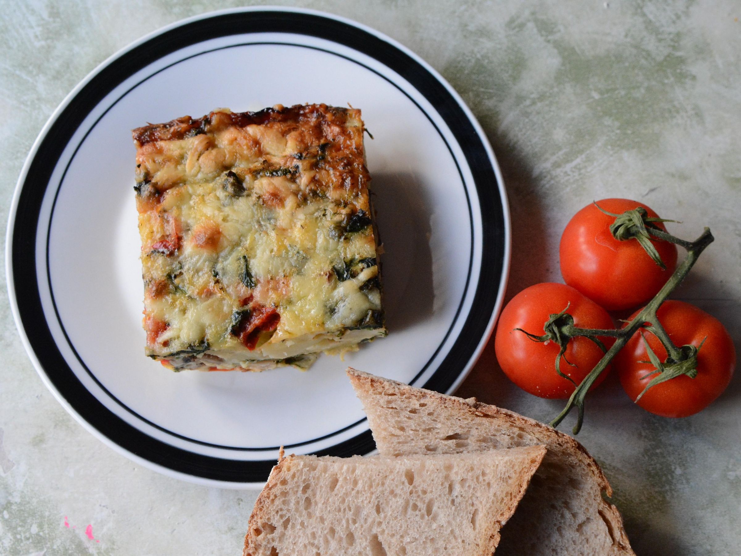 Breakfast Egg Casserole Bake Made With Leftovers 4 Steps (with