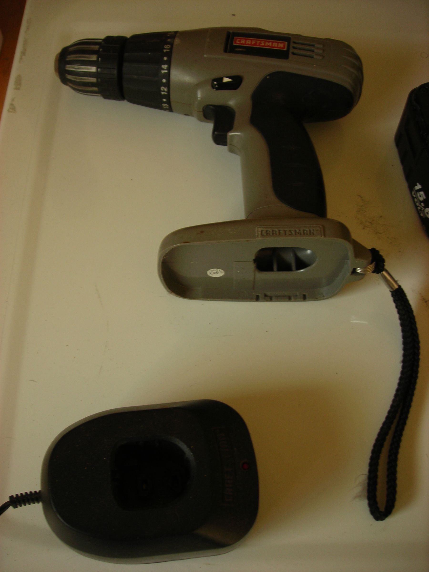 Solar powered cordless drill.