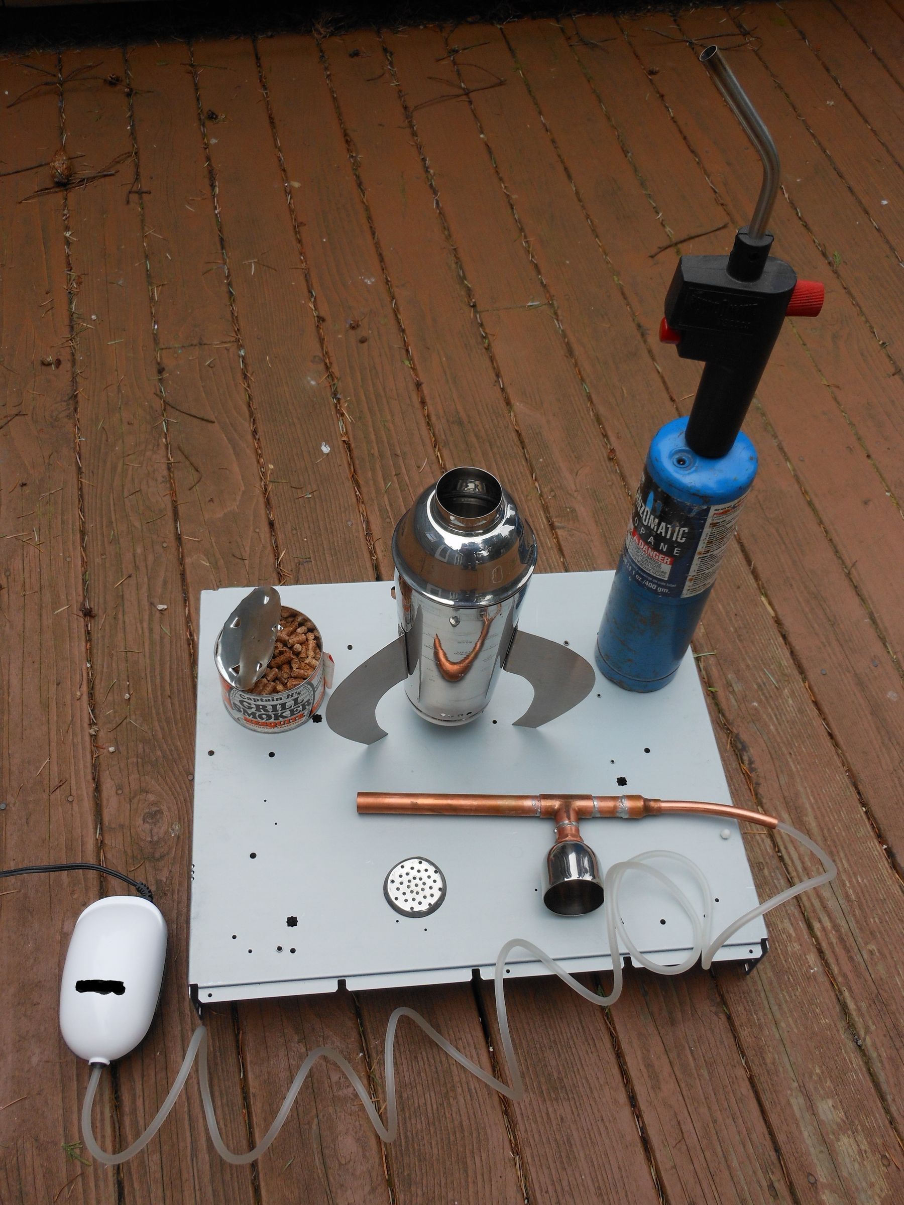 Cold Smoker From Cocktail Shaker 12 Steps Instructables