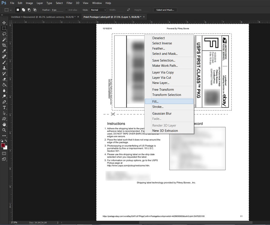 SAVE MONEY WHEN PRINTING EBAY SHIPPING LABELS! : 4 Steps ...
