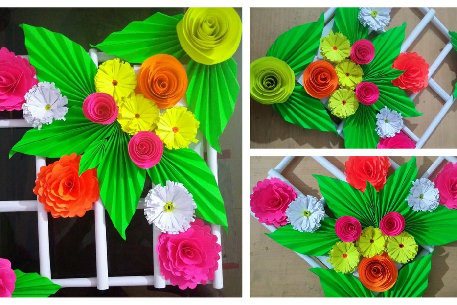 Paper Wall Decoration Craft 5 Steps Instructables - Wall Decoration Ideas With Paper Craft Paper Wall Decoration Craft 5 Steps Instructables - Wall Decoration Ideas With Paper Craft