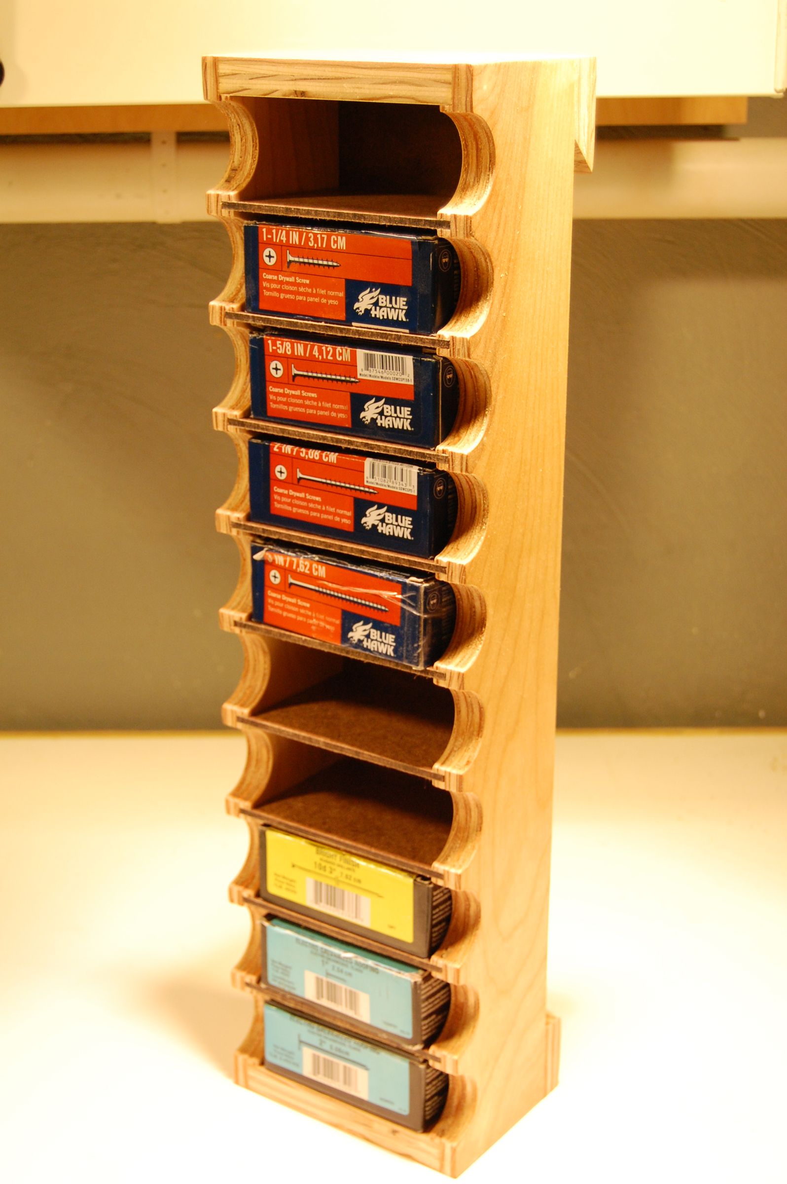The 1lb Boxed Screw Storage Rack 6 Steps (with Pictures) Instructables