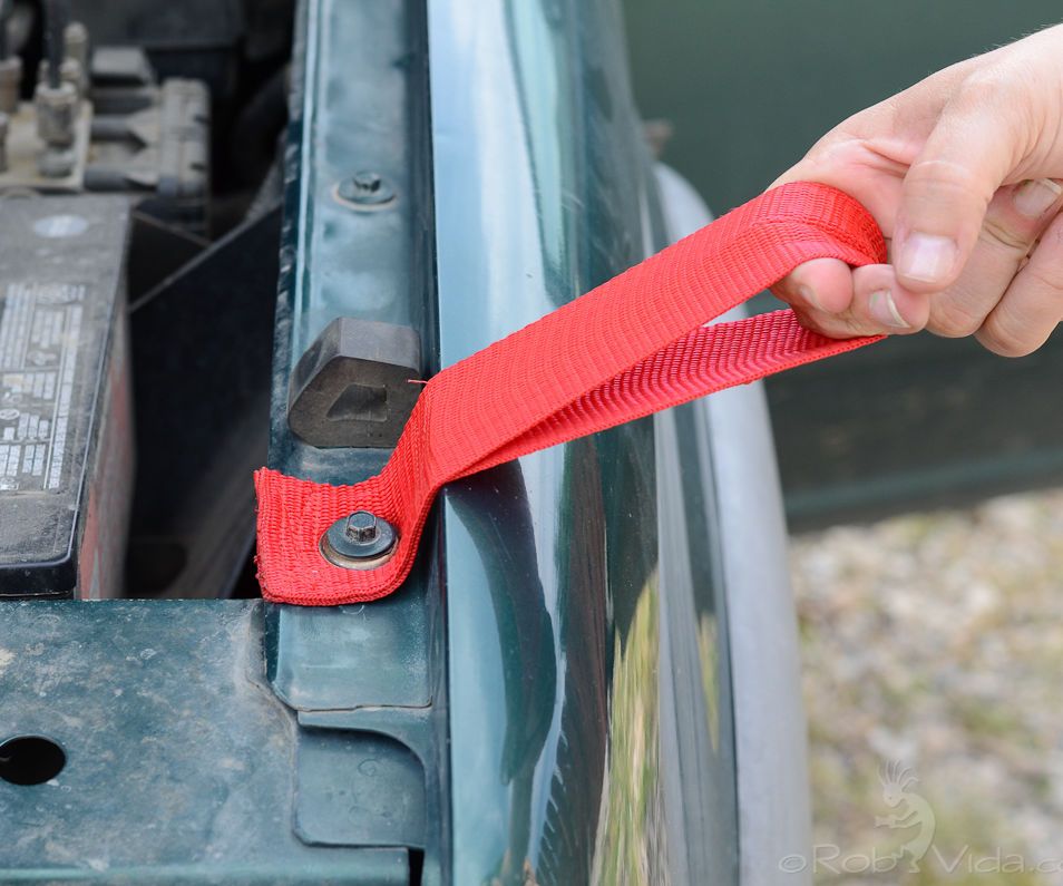 Adding a Mounting Point to a Vehicle That Has Nowhere to Tie Down a Canoe or Kayak