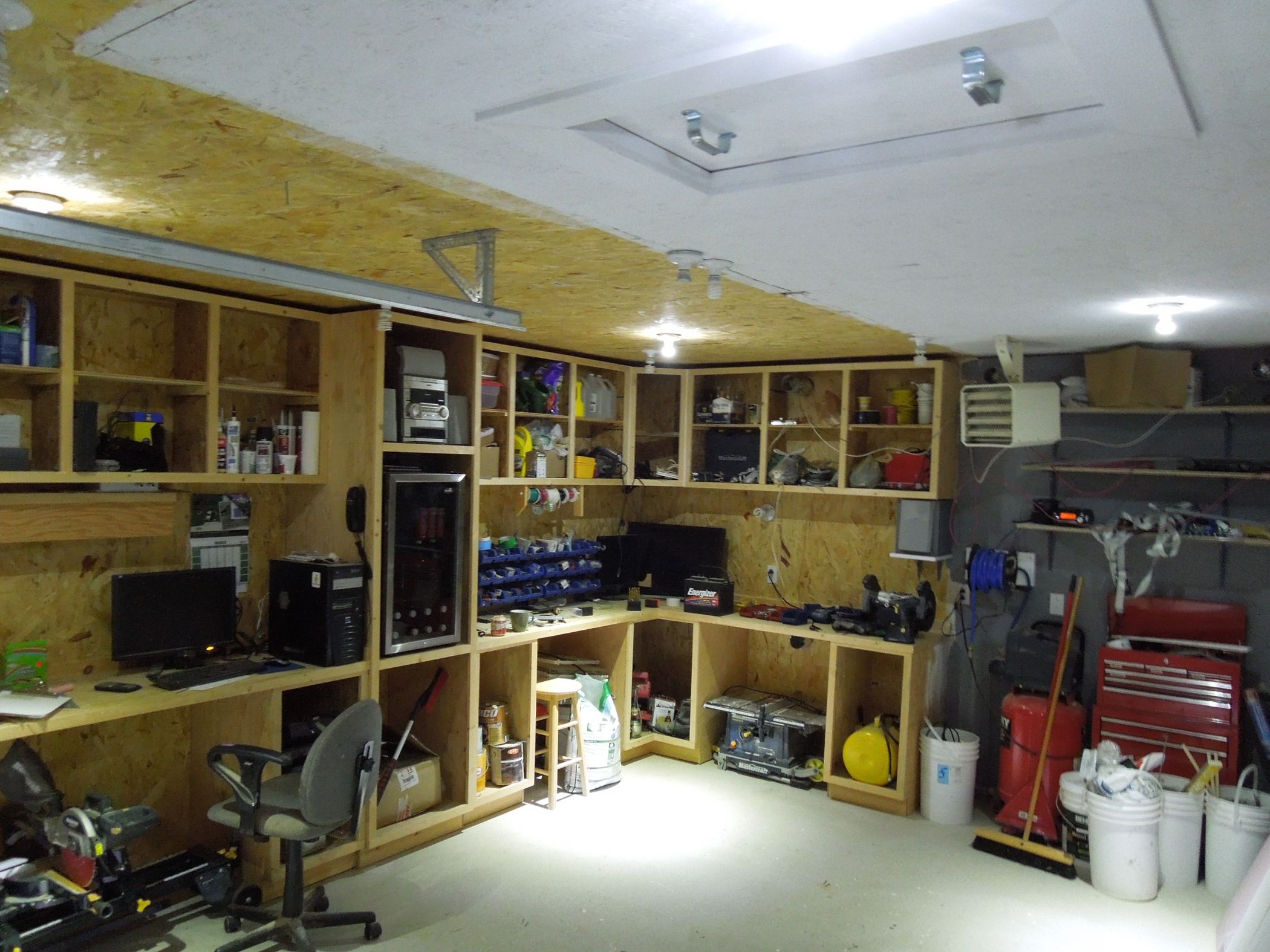 "Off Grid" DC Solar Electric Garage Lighting... Hard Wired and Fully