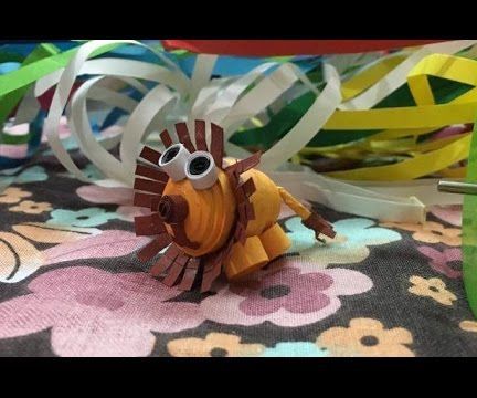 3d quilled lion DIY Project DIY Project Image