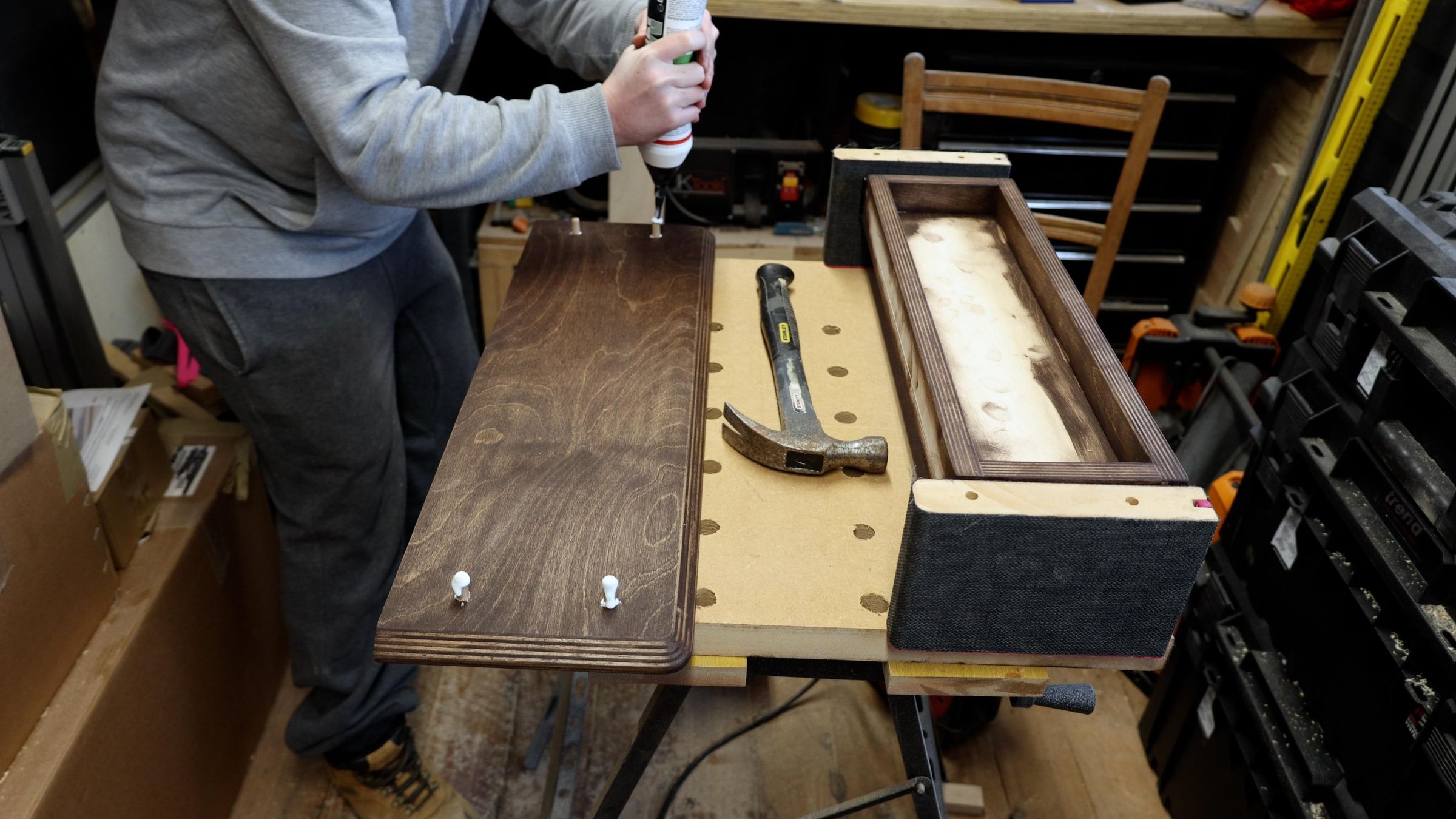 How to Make a Storage Shelf for a Desk DIY Monitor Stand 6 Steps