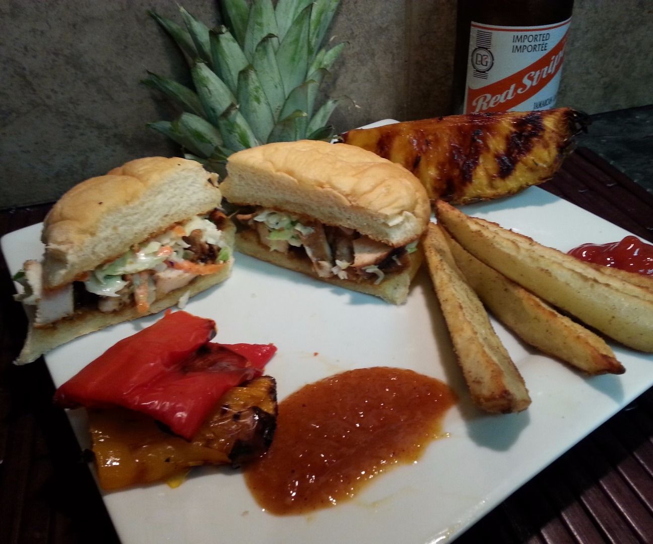 Jamaican Jerk Chicken Sandwiches + Chutney 5 Steps (with Pictures