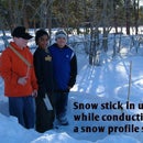 Bastões de profundidade de neve