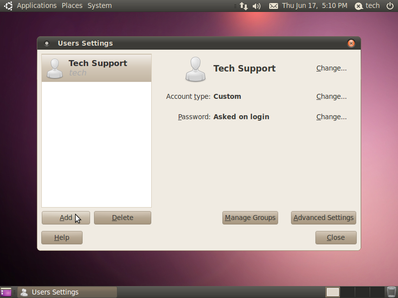Create a Basic User