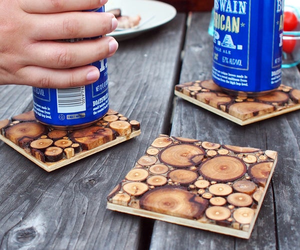 Sliced Wood Coasters