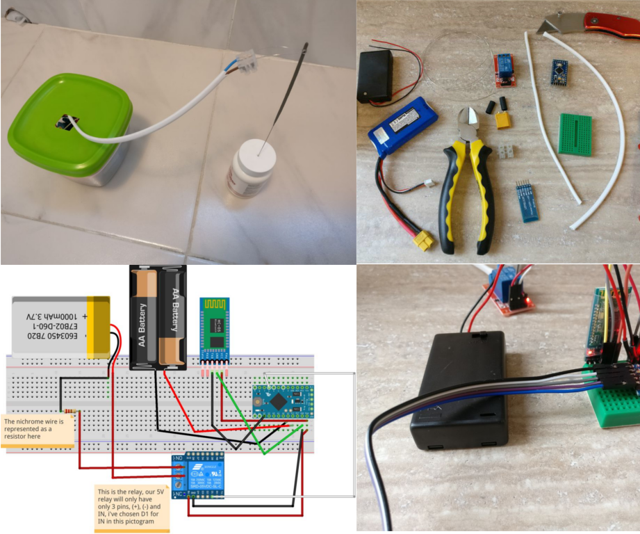 DIY guide for Simple and Cheap Phone Controlled Fireworks Igniter with step-by-step instructions