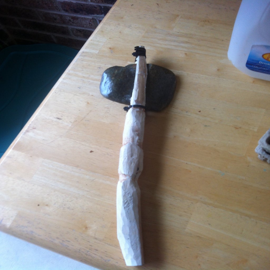 No Tool Build! Caveman Hammer 7 Steps Instructables