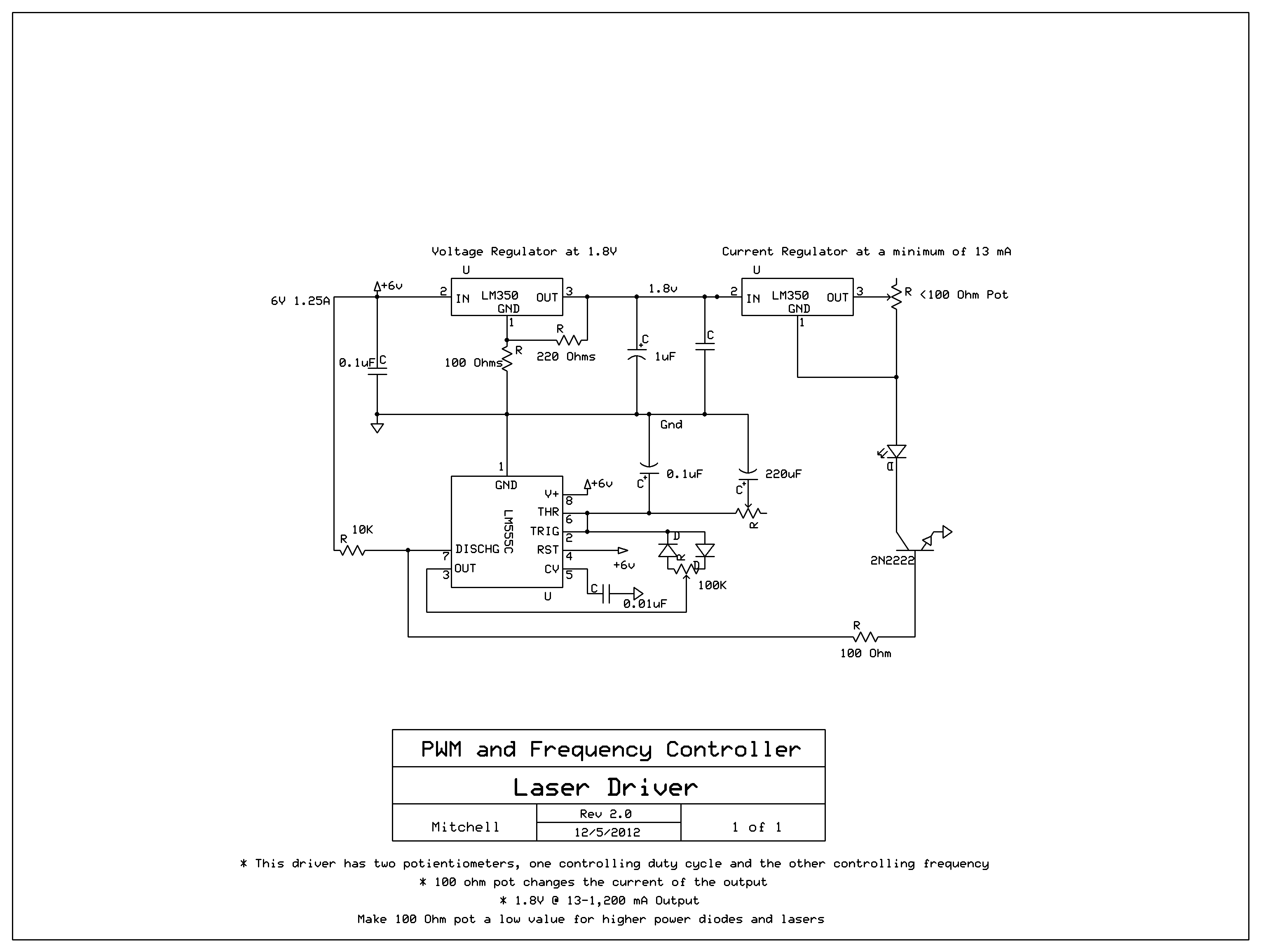 PWM and Frequency Controller (for Lasers and Diodes) 3 Steps (with