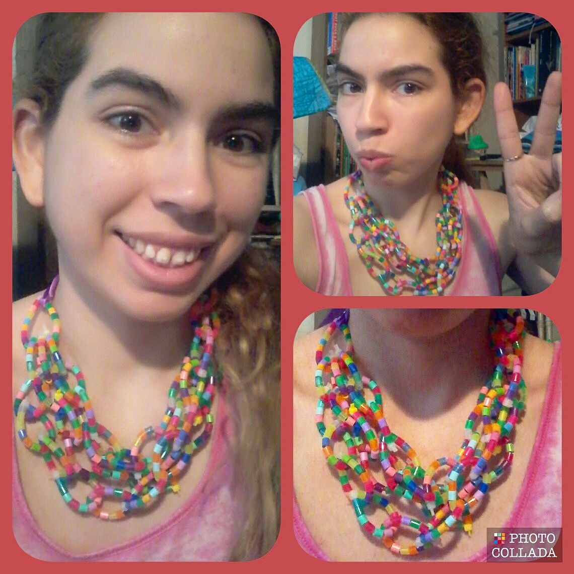 Perler Bead Zip Tie Necklace : 6 Steps 