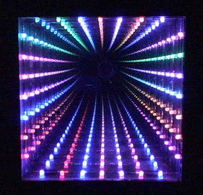 LED Infinity Mirror, 32 LEDs, Selectable Patterns, Quality Frame : 10