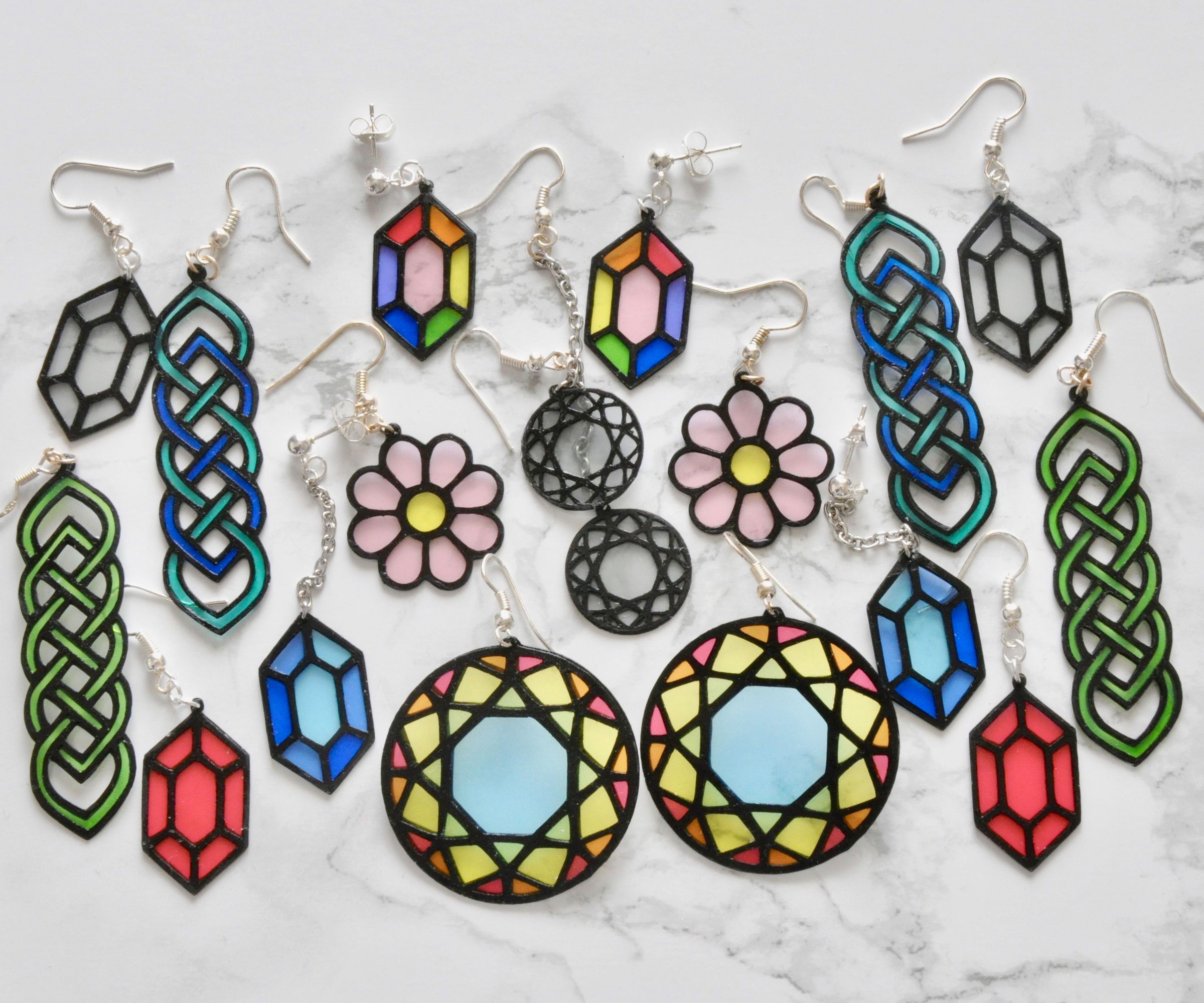 Paper Stained Glass Earrings 12 Steps With Pictures Instructables
