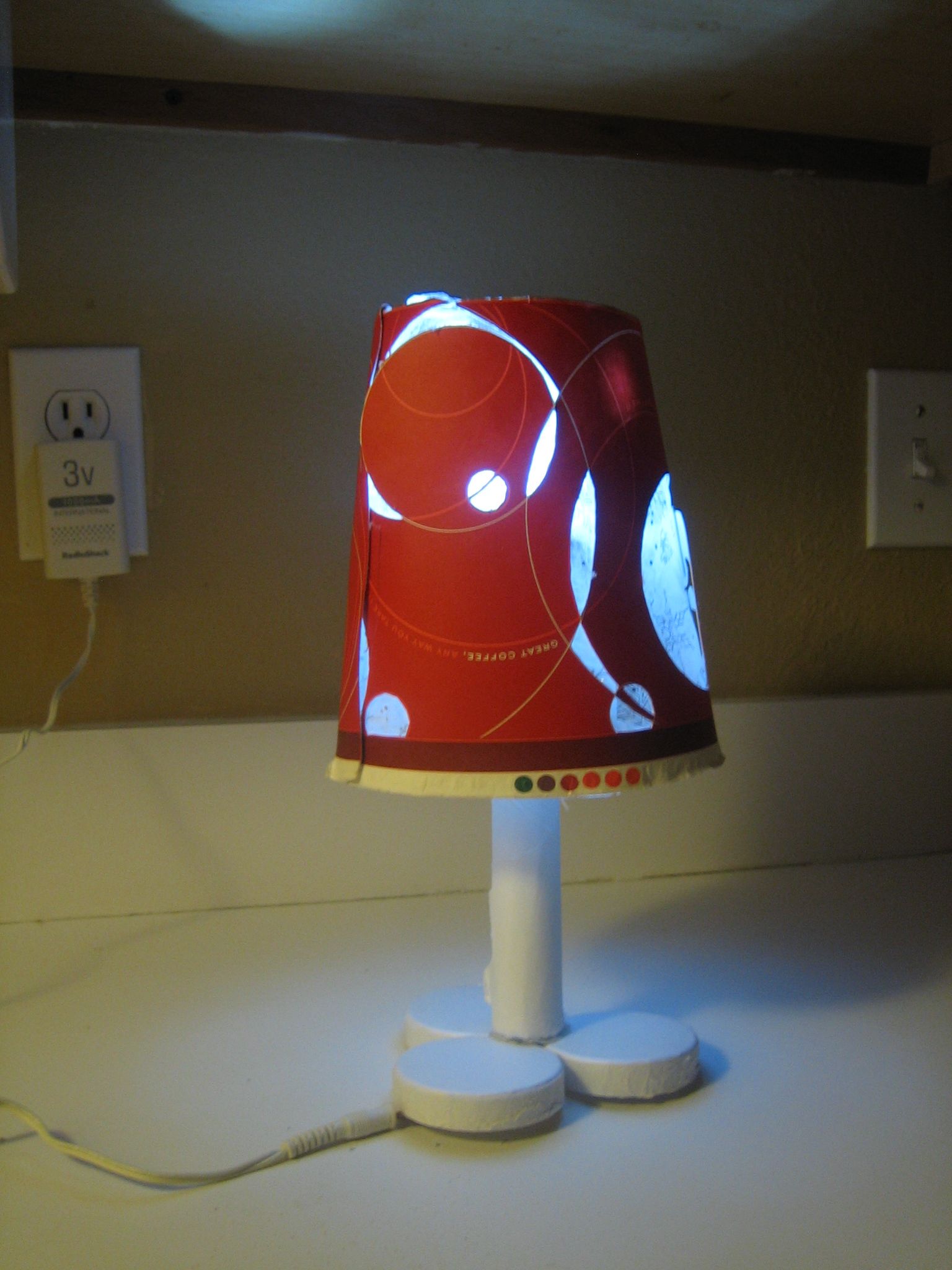 Paper Cup LED Lamp 7 Steps Instructables