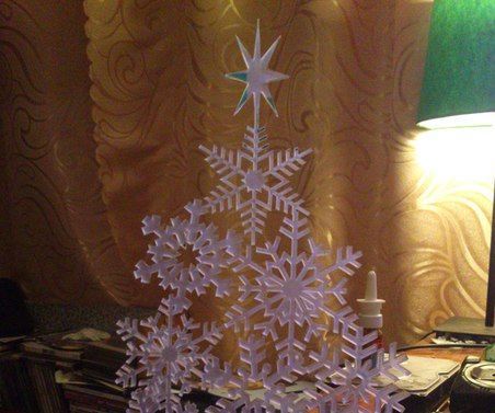 ёлочка из снежинок DIY Project DIY Project Image